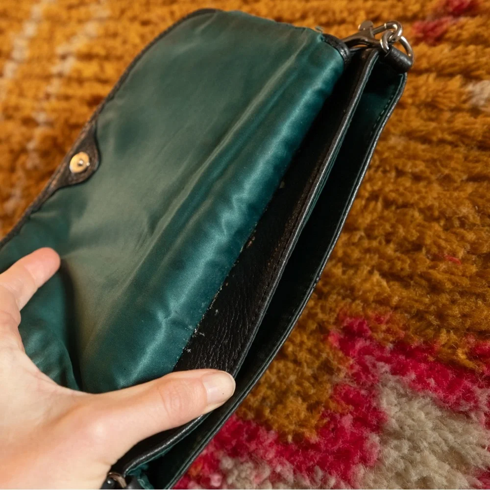 Vintage coach park large flap wristlet bag